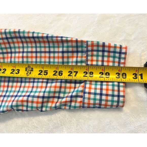 Kavu Lightweight Long Sleeve Plaid Button Up Shirt Dress Mens Sz S‎ Preppy Retro - Picture 9 of 15
